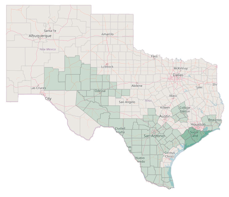 Gulf Coast Pico Map